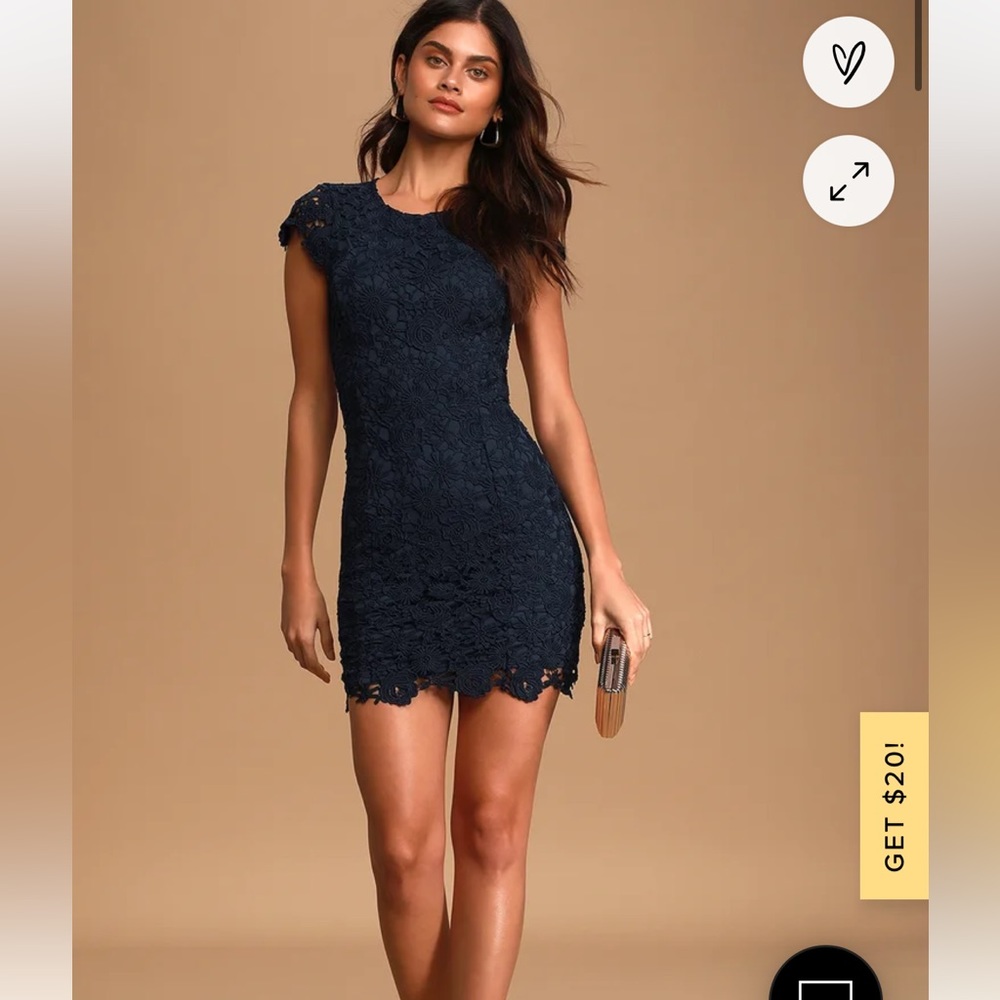 SALE!! 2X Host pick 🎉NWT Lulu’s Romance language backless lace dress - Picture 2 of 16